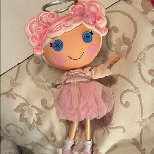 Pink and Cream Doll with Button Eyes